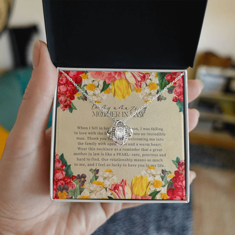 To My Amazing Mother in Law  Love Knot Necklace ShineOn Fulfillment