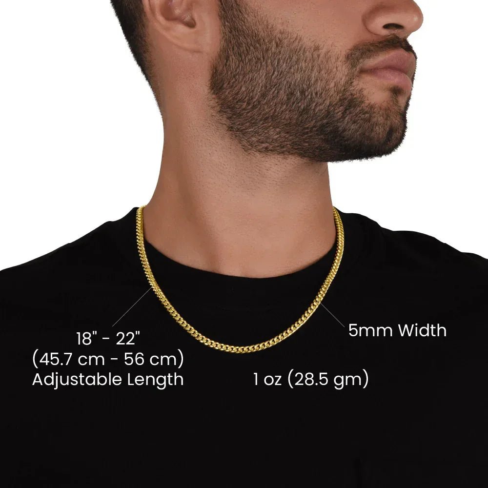 Promise Necklace For Him, Anniversary Men Chain - The Luxe Wrist