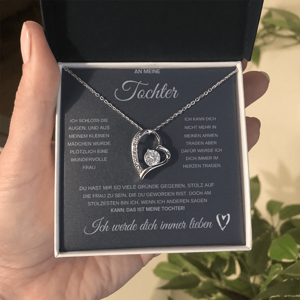 An Meine Tochter Kette mit Anhänger Liebesknoten ShineOn Fulfillment