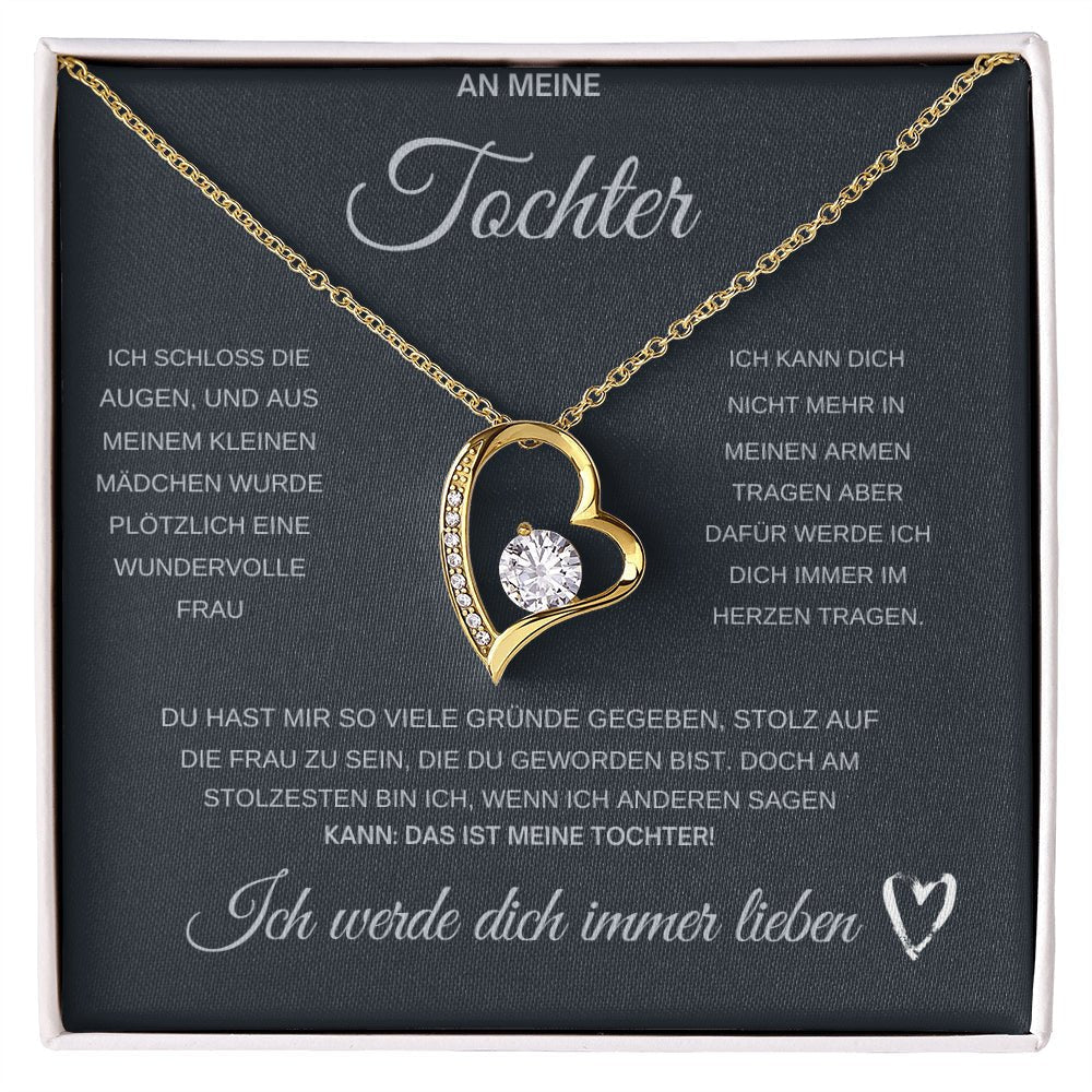 An Meine Tochter Kette mit Anhänger Liebesknoten ShineOn Fulfillment