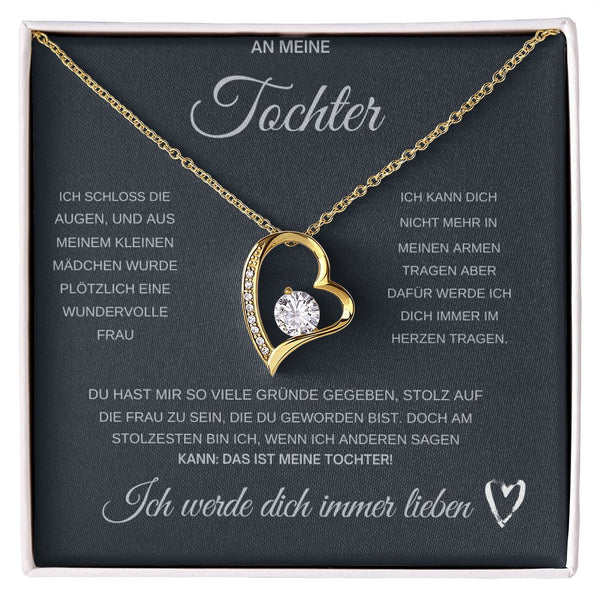 An Meine Tochter Kette mit Anhänger Liebesknoten ShineOn Fulfillment