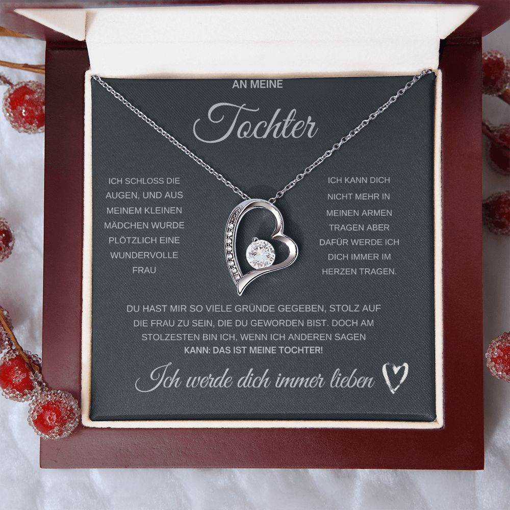 An Meine Tochter Kette mit Anhänger Liebesknoten ShineOn Fulfillment