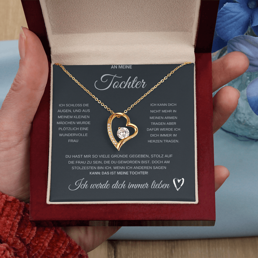 An Meine Tochter Kette mit Anhänger Liebesknoten ShineOn Fulfillment