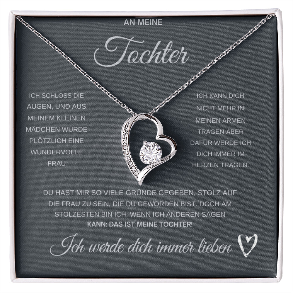 An Meine Tochter Kette mit Anhänger Liebesknoten ShineOn Fulfillment