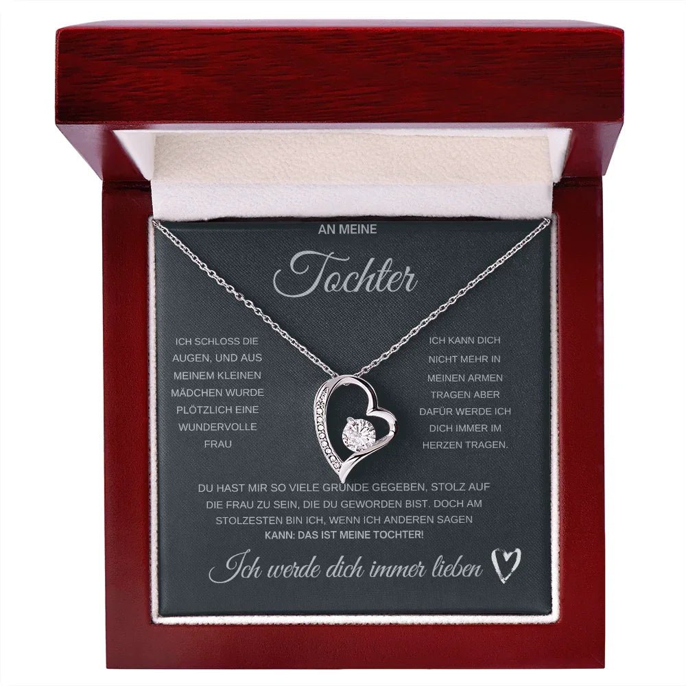 An Meine Tochter Kette mit Anhänger Liebesknoten ShineOn Fulfillment