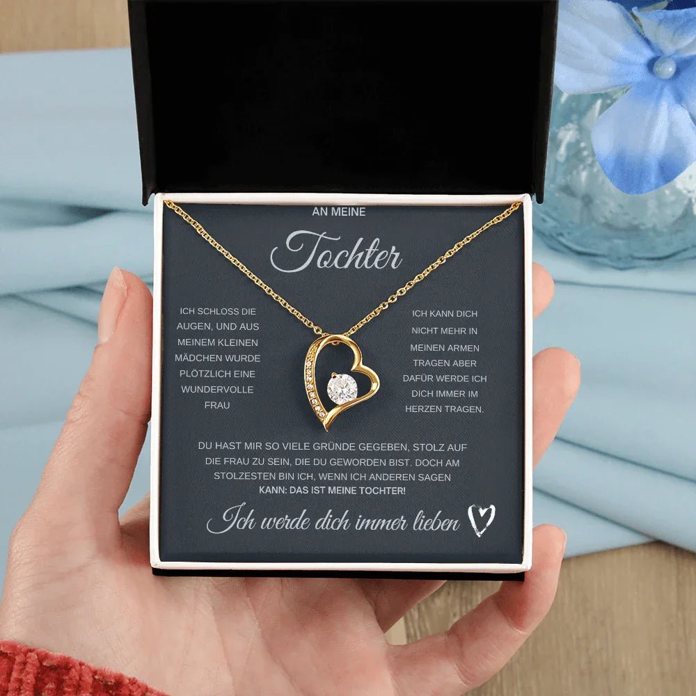 An Meine Tochter Kette mit Anhänger Liebesknoten ShineOn Fulfillment