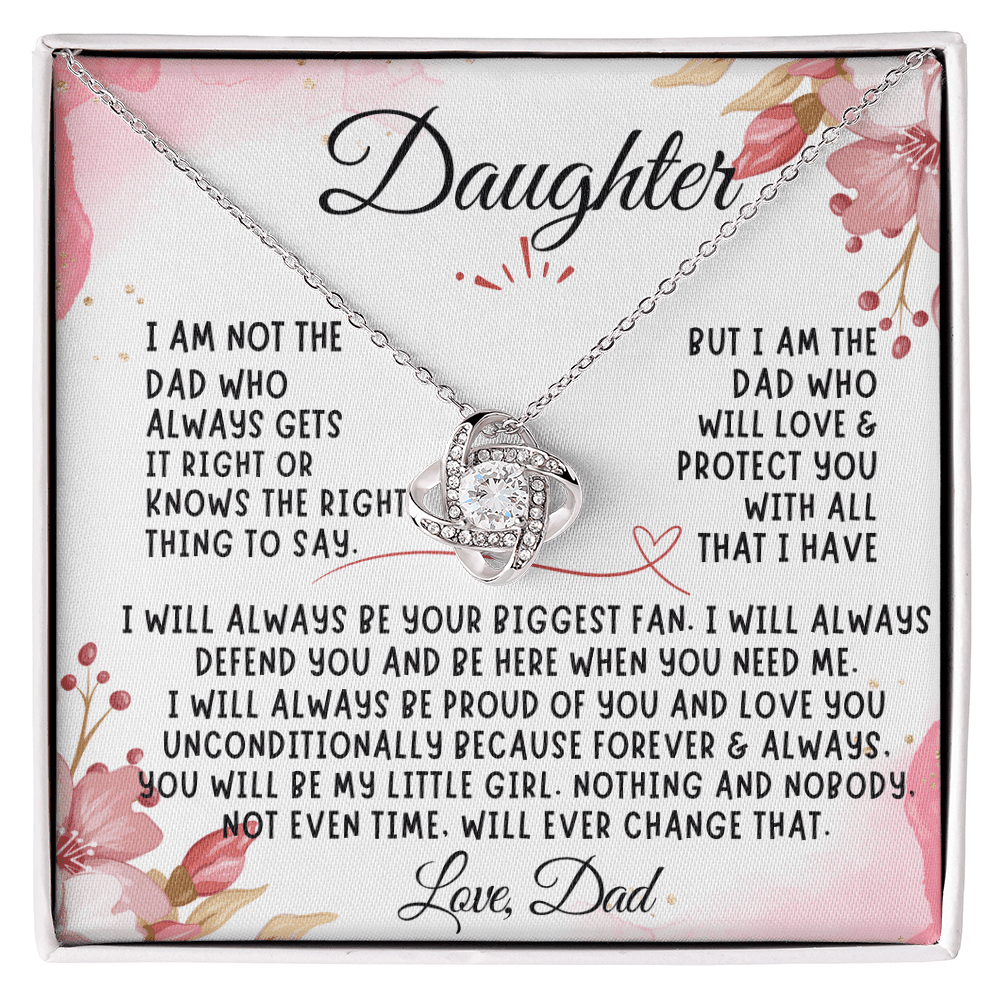 To My Daughter Necklace from Dad, necklace for daughter - The Luxe Wrist