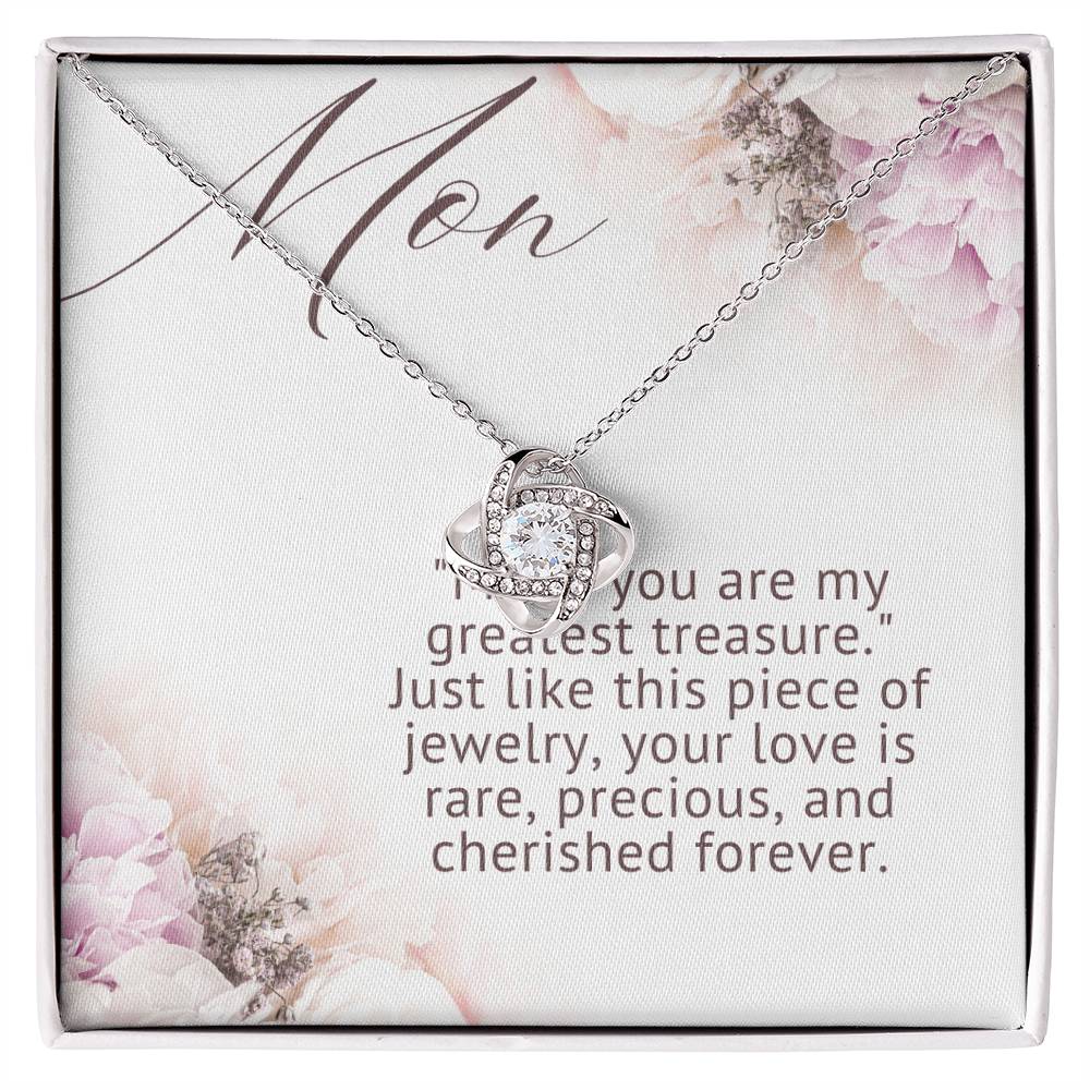 To My Mom Love Knot Necklace - The Luxe Wrist