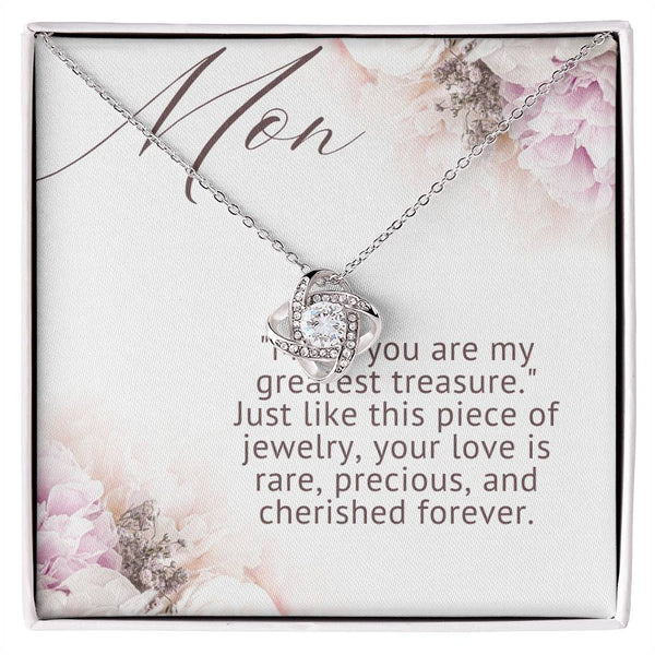 To My Mom Love Knot Necklace - The Luxe Wrist