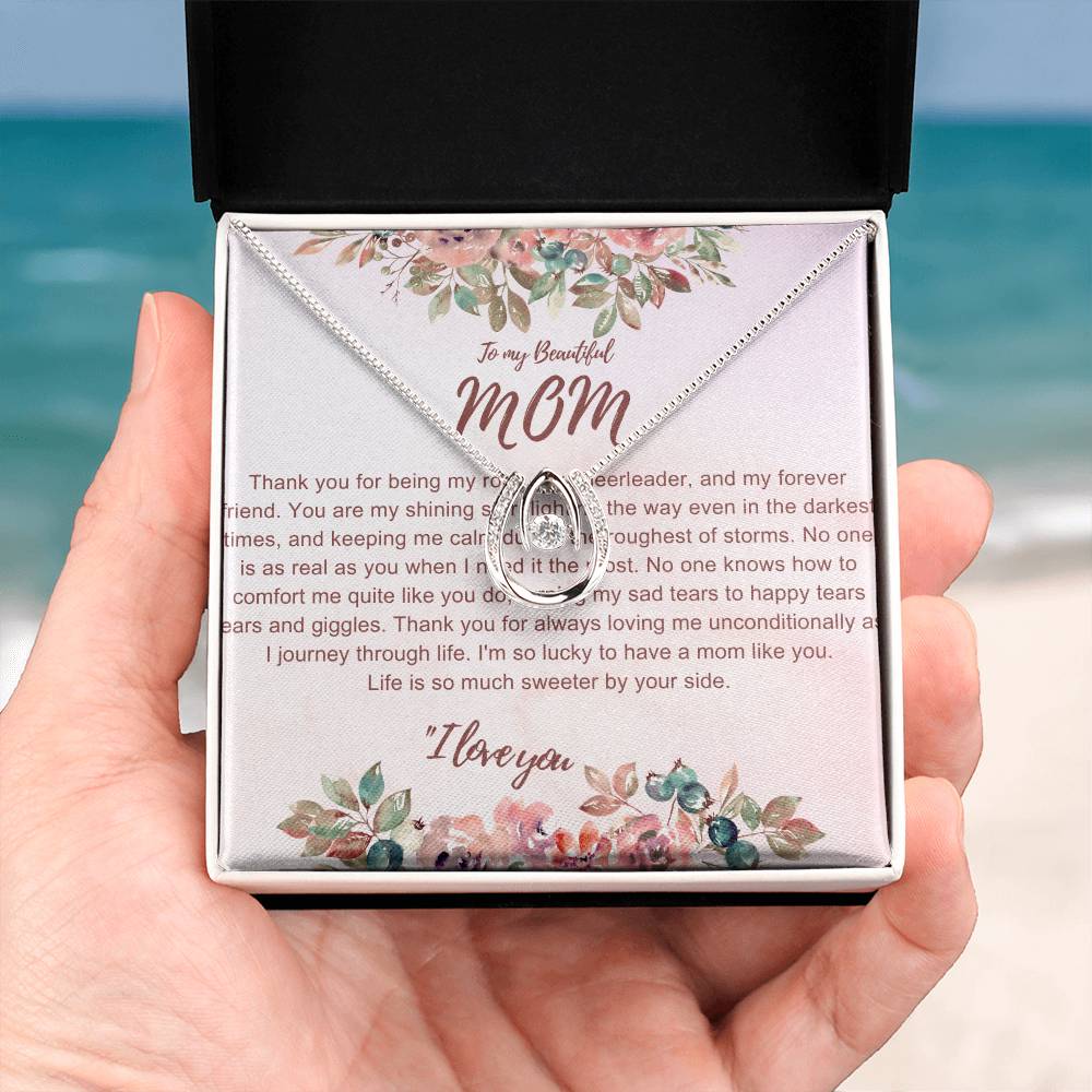 To My Mom Lucky In Love Necklace - The Luxe Wrist