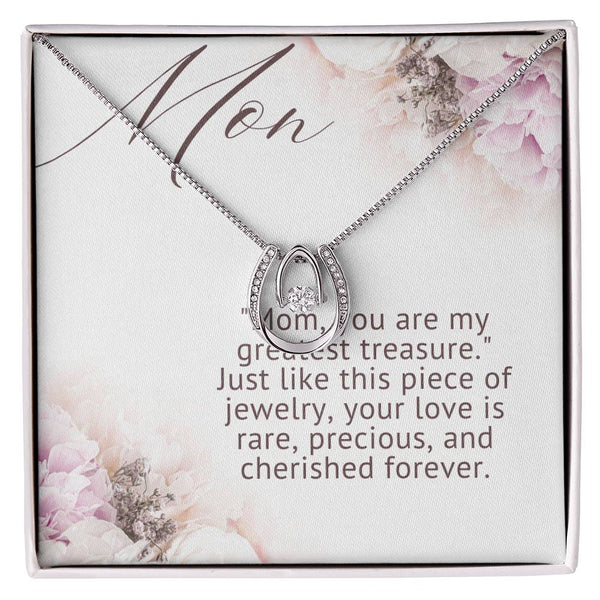 To My Mom Lucky In Love Necklace - The Luxe Wrist