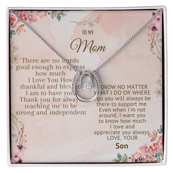 To My Mom Lucky In Love Necklace - The Luxe Wrist