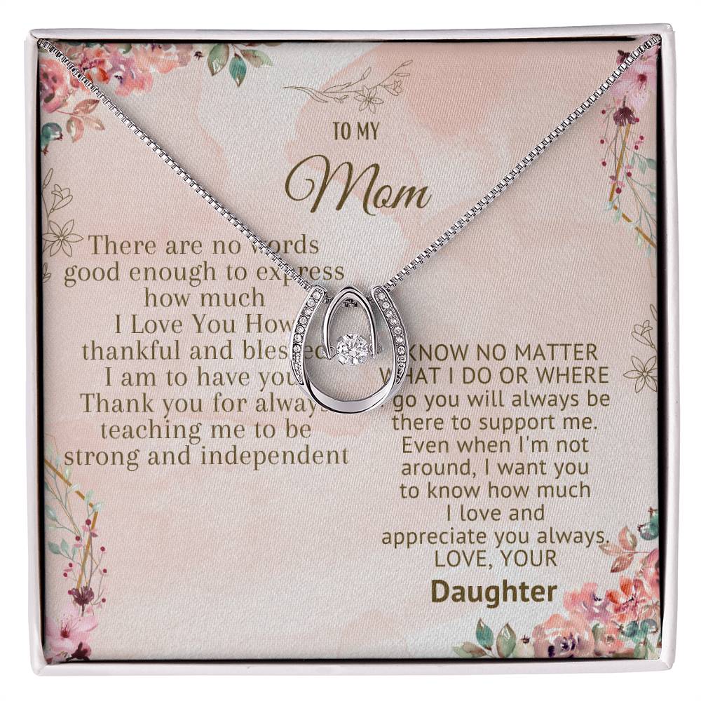 To My Mom Lucky In Love Necklace - The Luxe Wrist