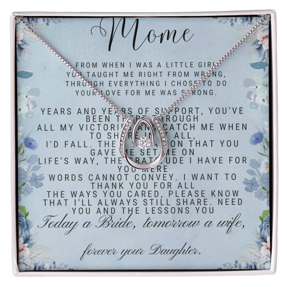 To My Mom Lucky In Love Necklace - The Luxe Wrist