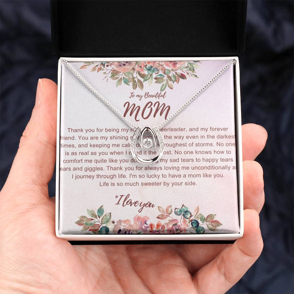 To My Mom Lucky In Love Necklace - The Luxe Wrist