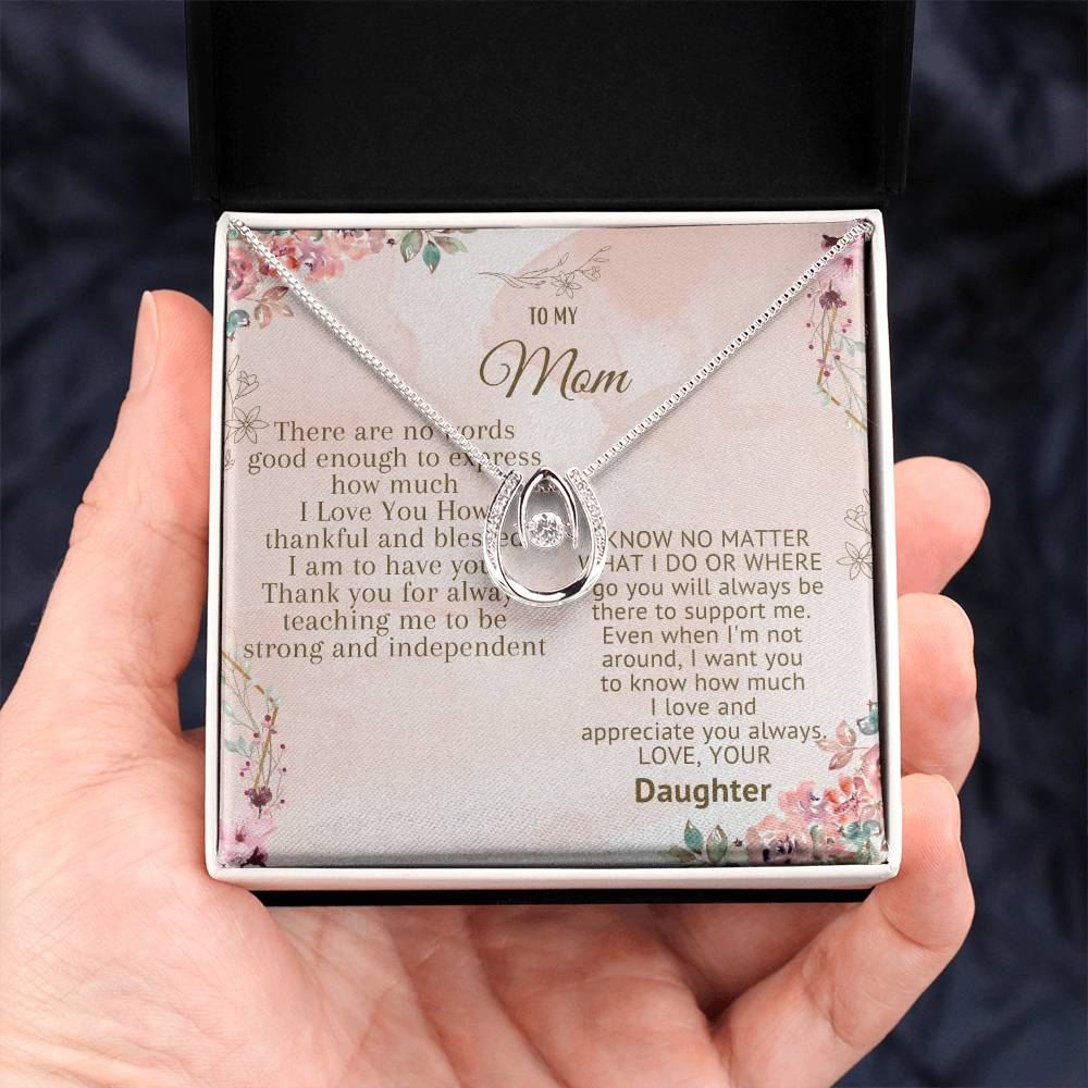 To My Mom Lucky In Love Necklace - The Luxe Wrist