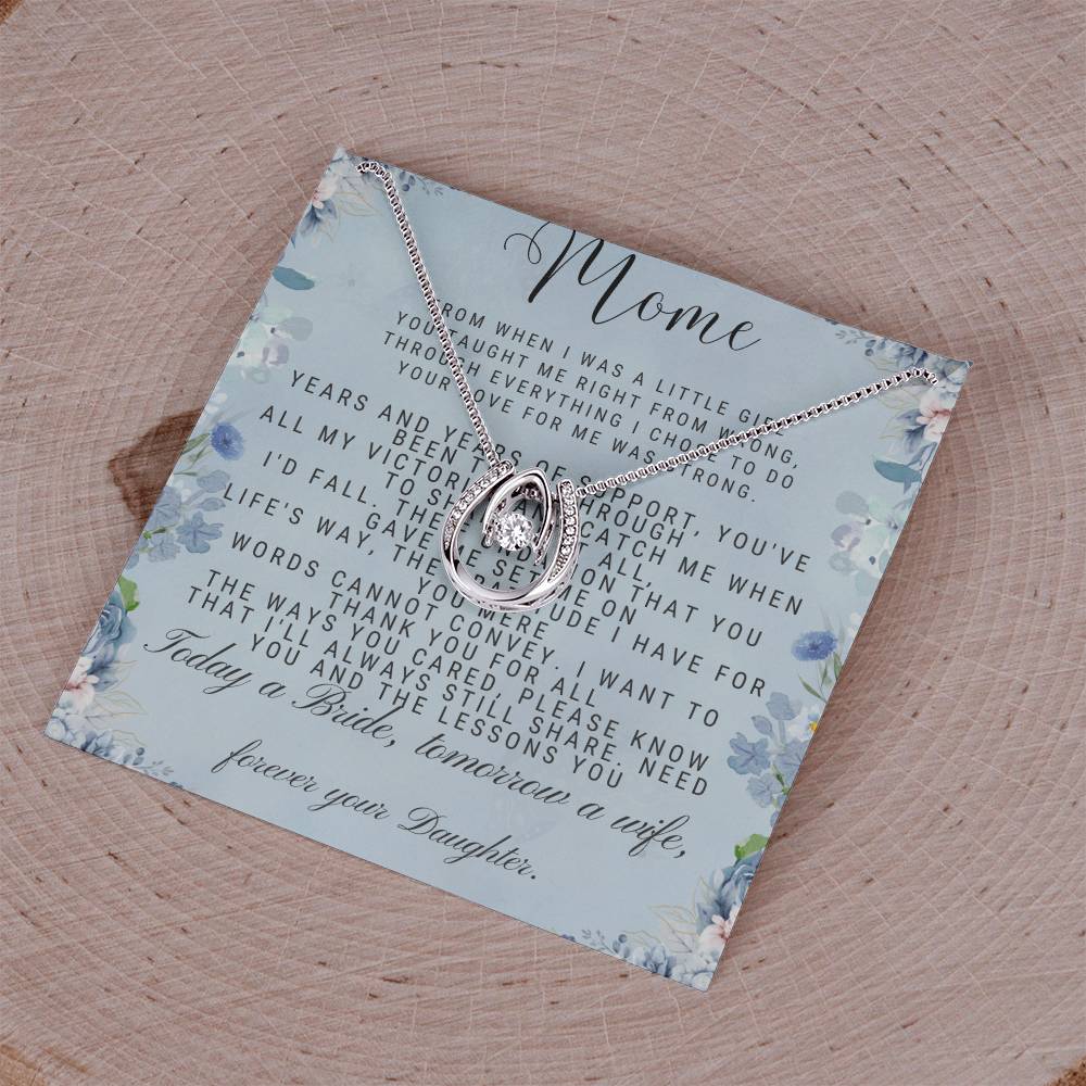 To My Mom Lucky In Love Necklace - The Luxe Wrist