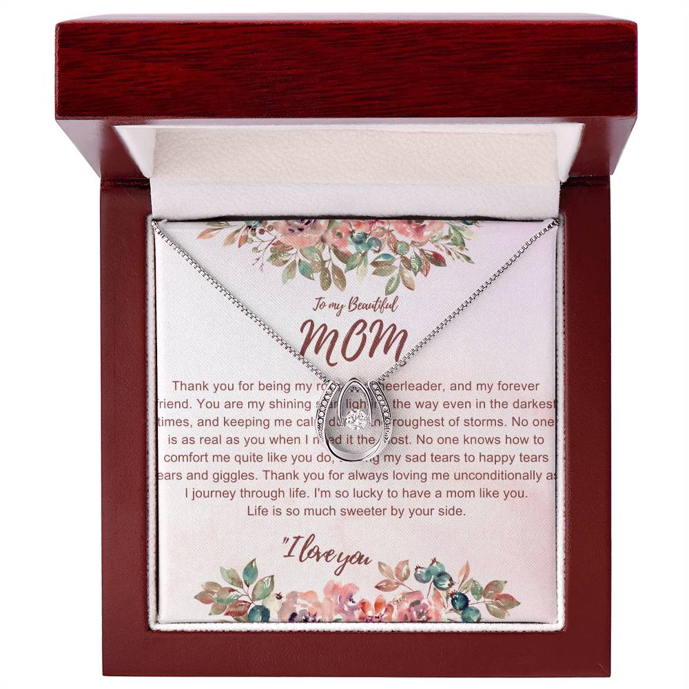 To My Mom Lucky In Love Necklace - The Luxe Wrist