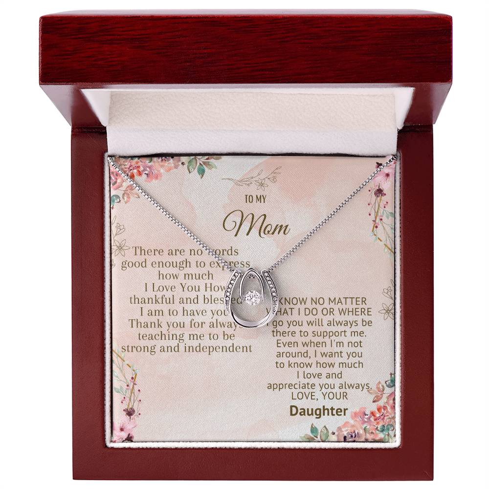 To My Mom Lucky In Love Necklace - The Luxe Wrist