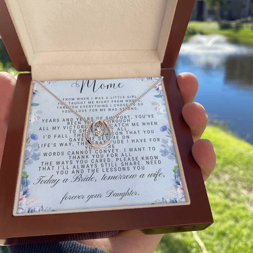 To My Mom Lucky In Love Necklace - The Luxe Wrist