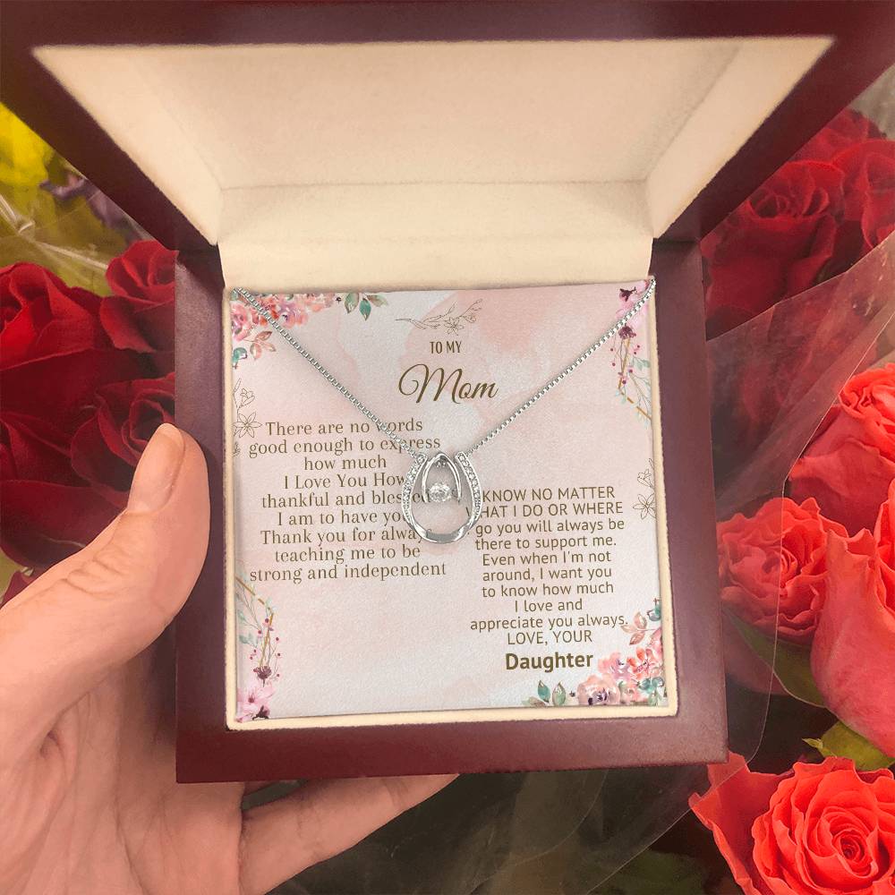 To My Mom Lucky In Love Necklace - The Luxe Wrist