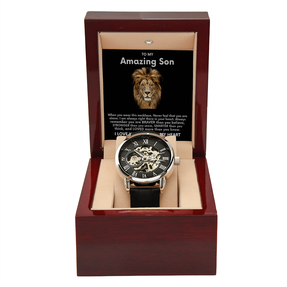To My Amazing Son Openwork Watch ShineOn Fulfillment