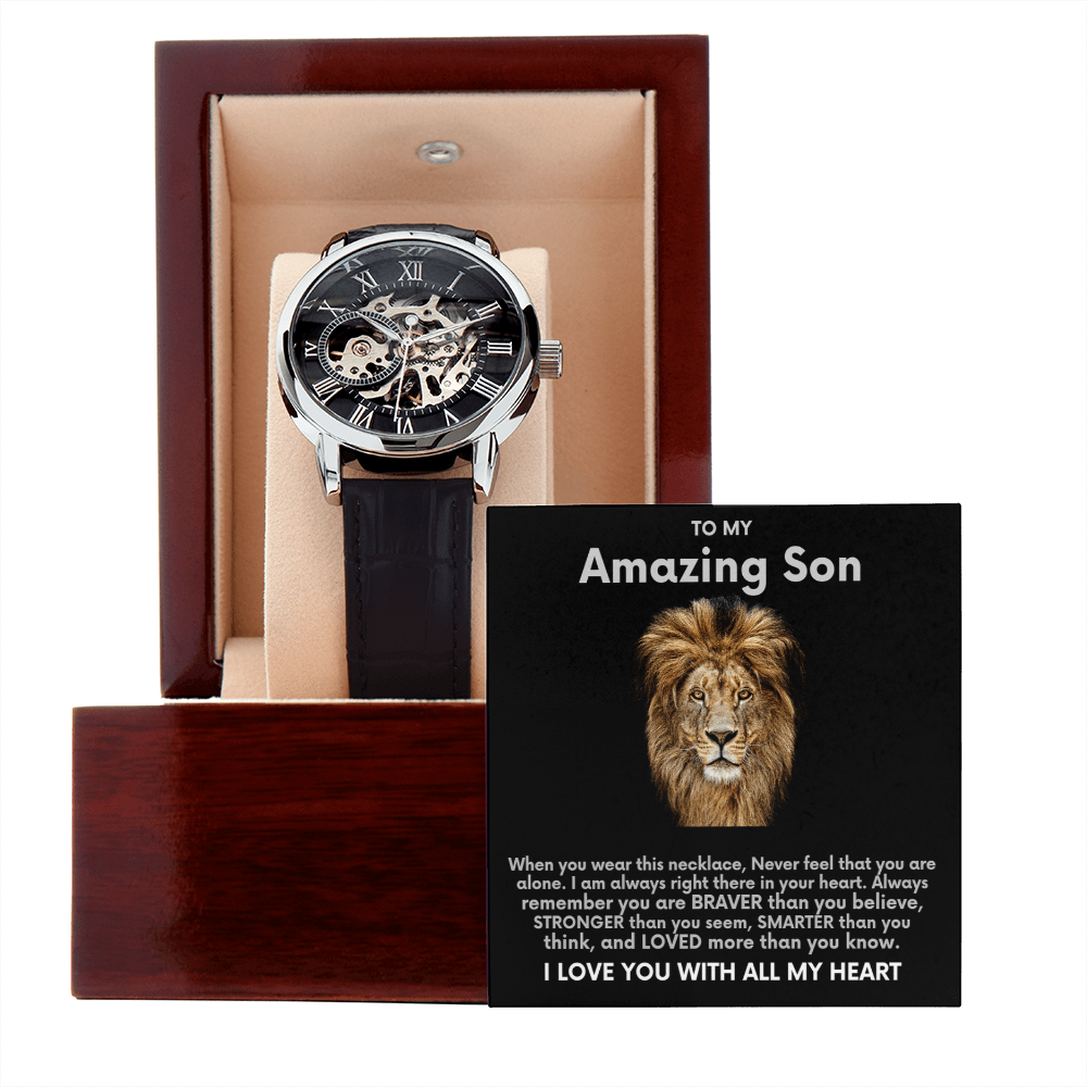 To My Amazing Son Openwork Watch ShineOn Fulfillment