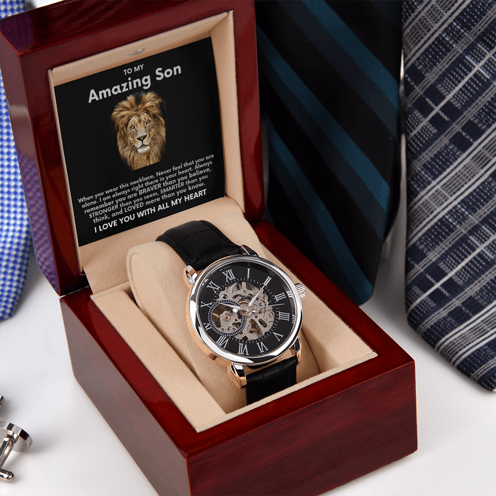 To My Amazing Son Openwork Watch ShineOn Fulfillment
