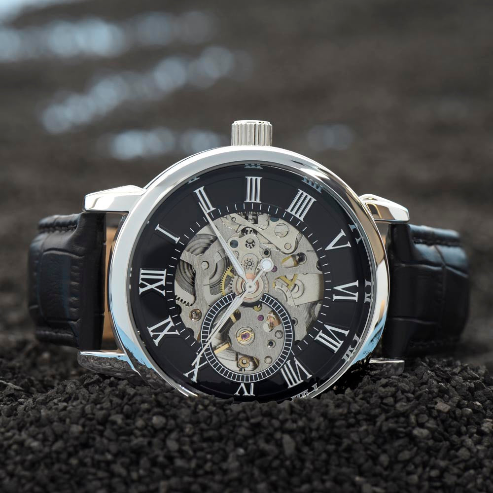 To My Husband Openwork Watch, Birthday Gift From Wife, Fathers Day Gift ShineOn Fulfillment