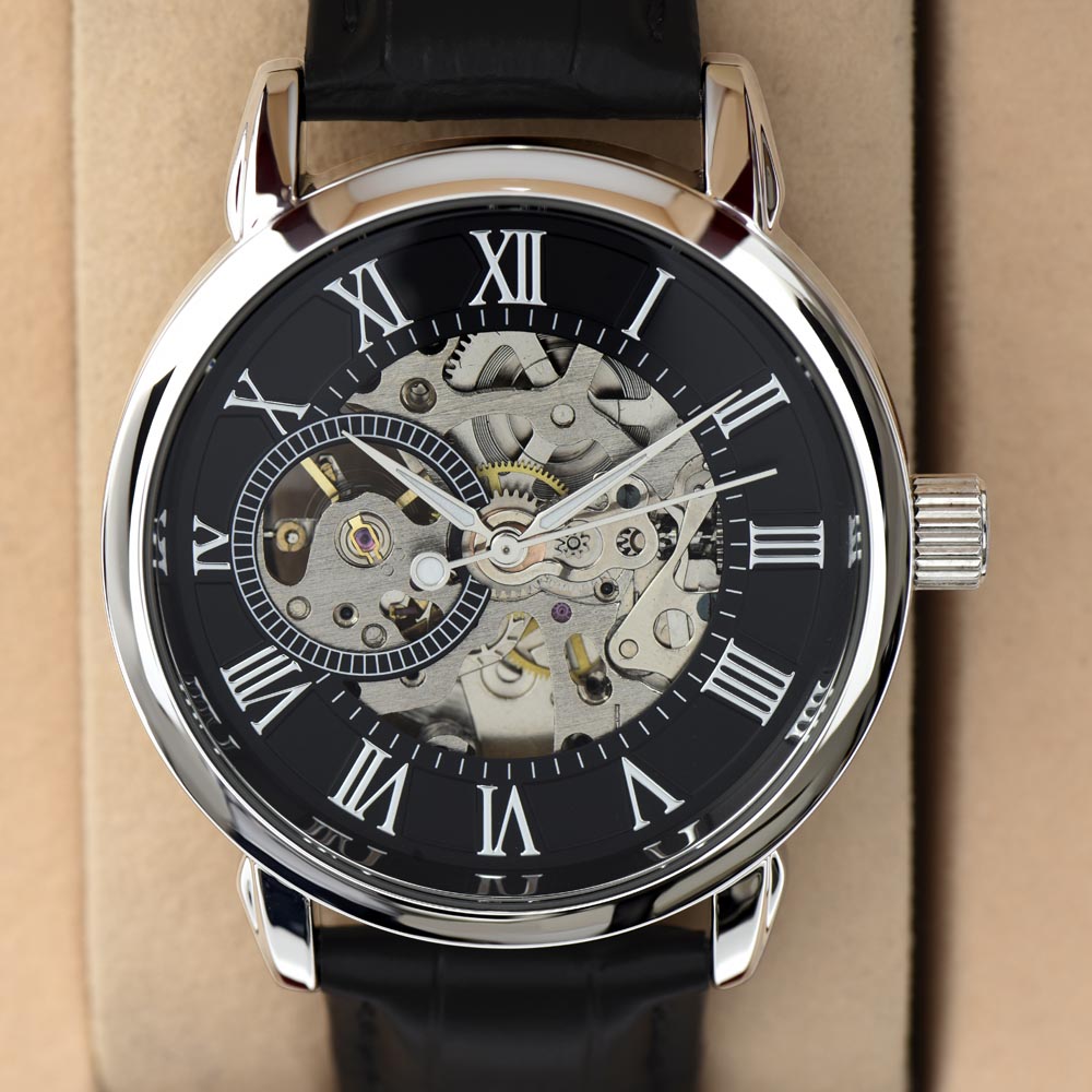 To My Husband Openwork Watch, Birthday Gift From Wife, Fathers Day Gift ShineOn Fulfillment