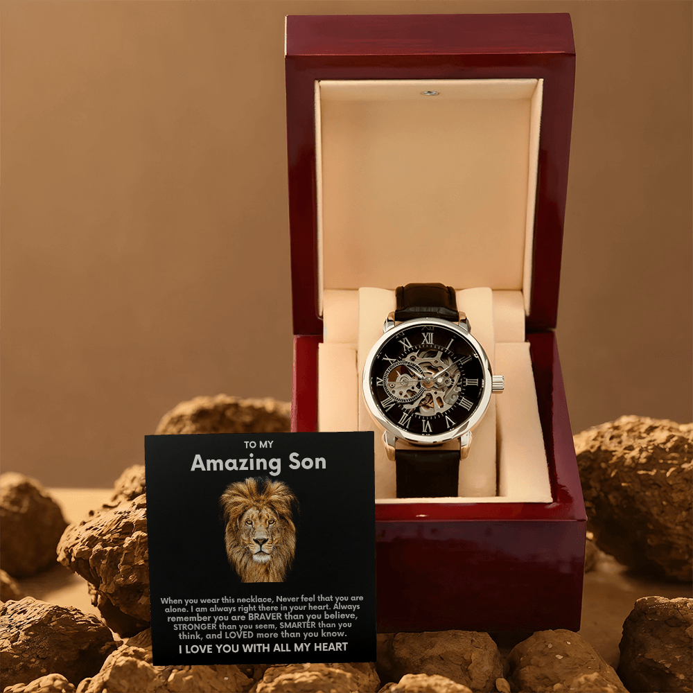 To My Amazing Son Openwork Watch ShineOn Fulfillment