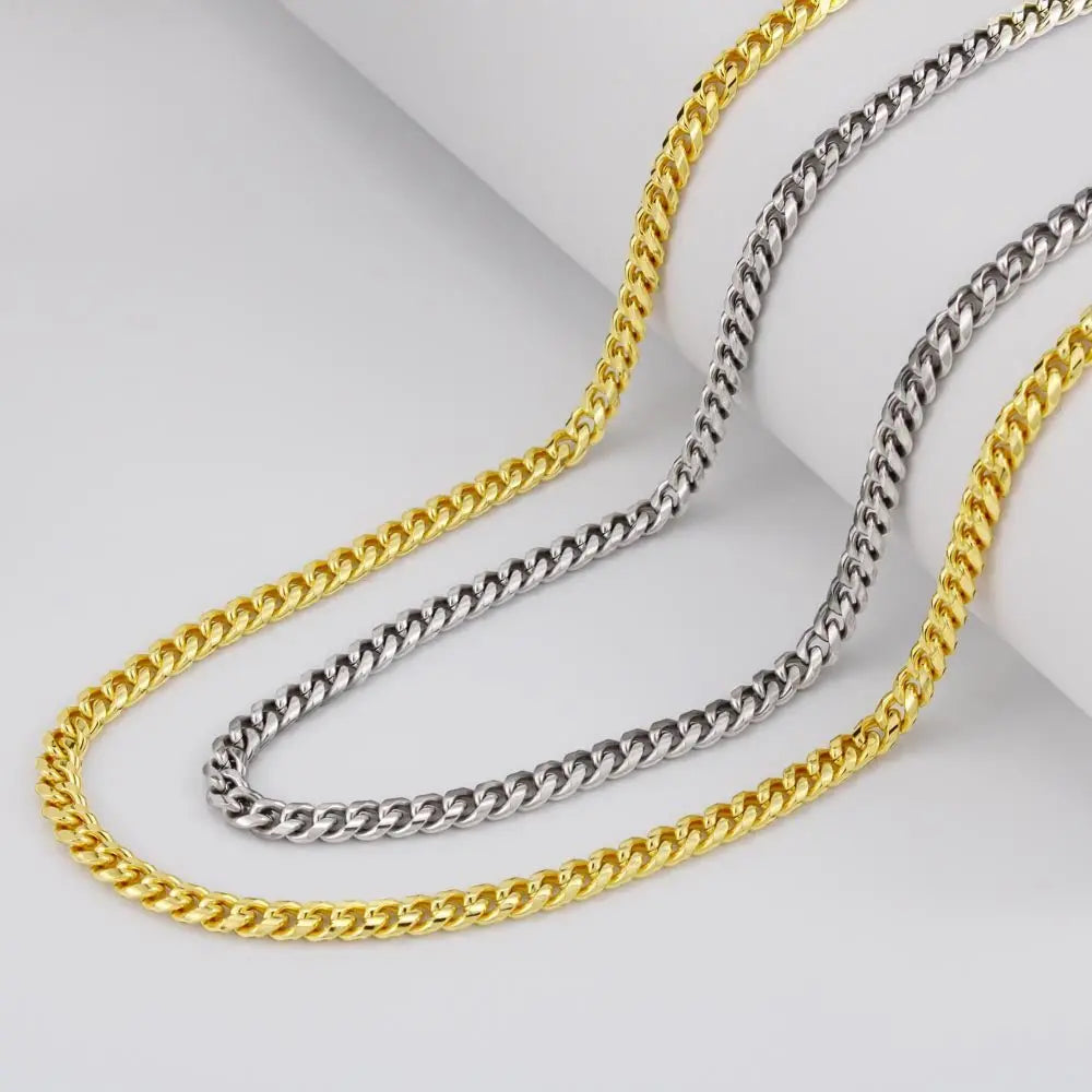 To My Dad Cuban Link Chain, father's day jewelry - The Luxe Wrist