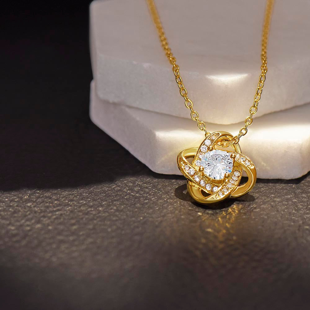 Daughter-In-Law Gift Necklace, You Are Also My Daughter-in-Heart Love Knot Necklace ShineOn Fulfillment