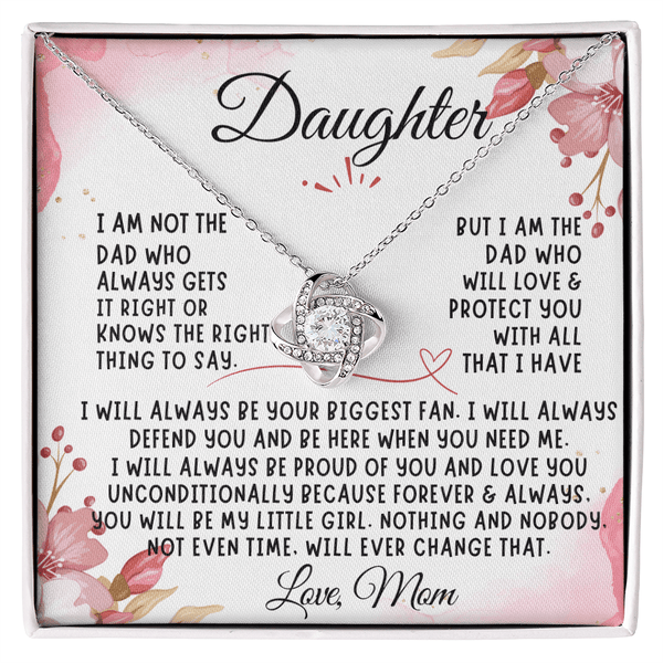 To My Daughter Necklace from Mom - The Luxe Wrist