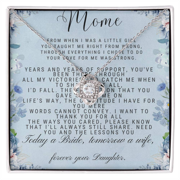 To My Mom Love Knot Necklace - The Luxe Wrist