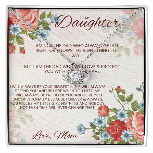 To My Daughter Necklace from Mom - The Luxe Wrist