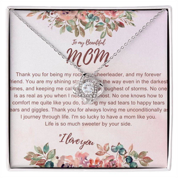 To My Mom Love Knot Necklace - The Luxe Wrist