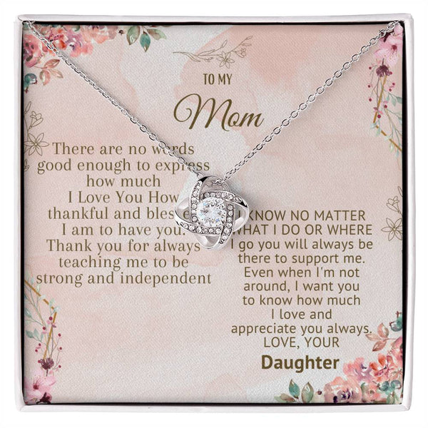 To My Mom Love Knot Necklace - The Luxe Wrist