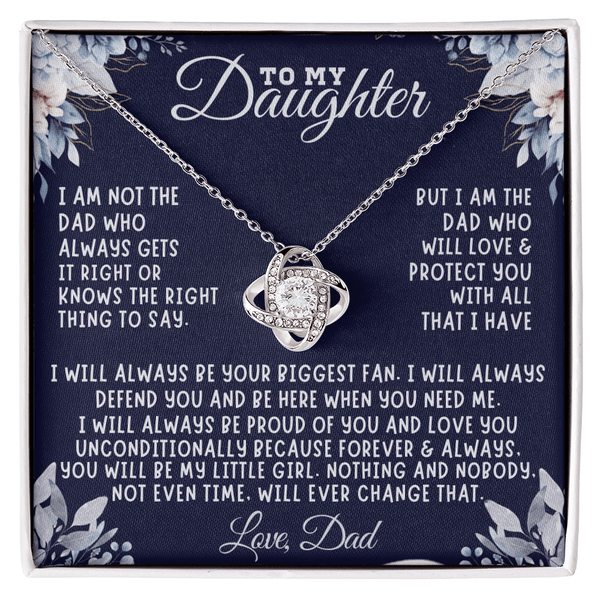 To My Daughter Necklace from Dad, necklace for daughter - The Luxe Wrist