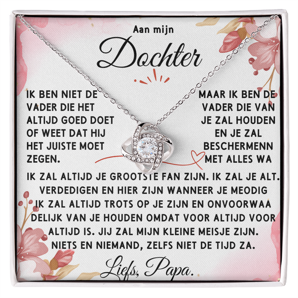 Aan mijn Dochter - Liefdesknoop Halsketting ShineOn Fulfillment