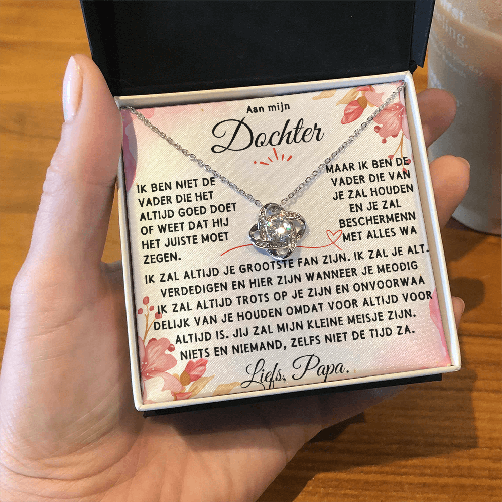 Aan mijn Dochter - Liefdesknoop Halsketting ShineOn Fulfillment