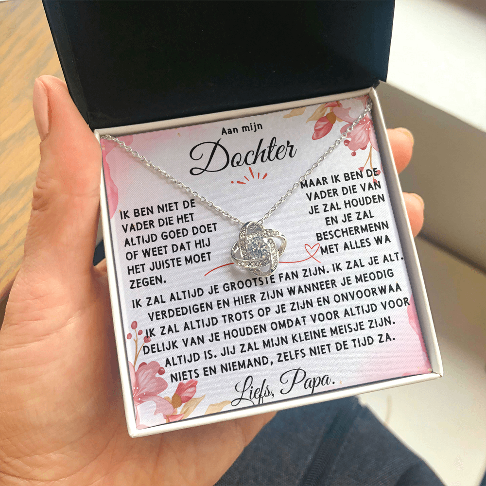 Aan mijn Dochter - Liefdesknoop Halsketting ShineOn Fulfillment