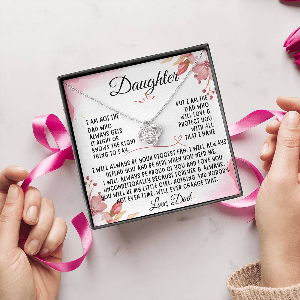 To My Daughter Necklace from Dad, necklace for daughter - The Luxe Wrist