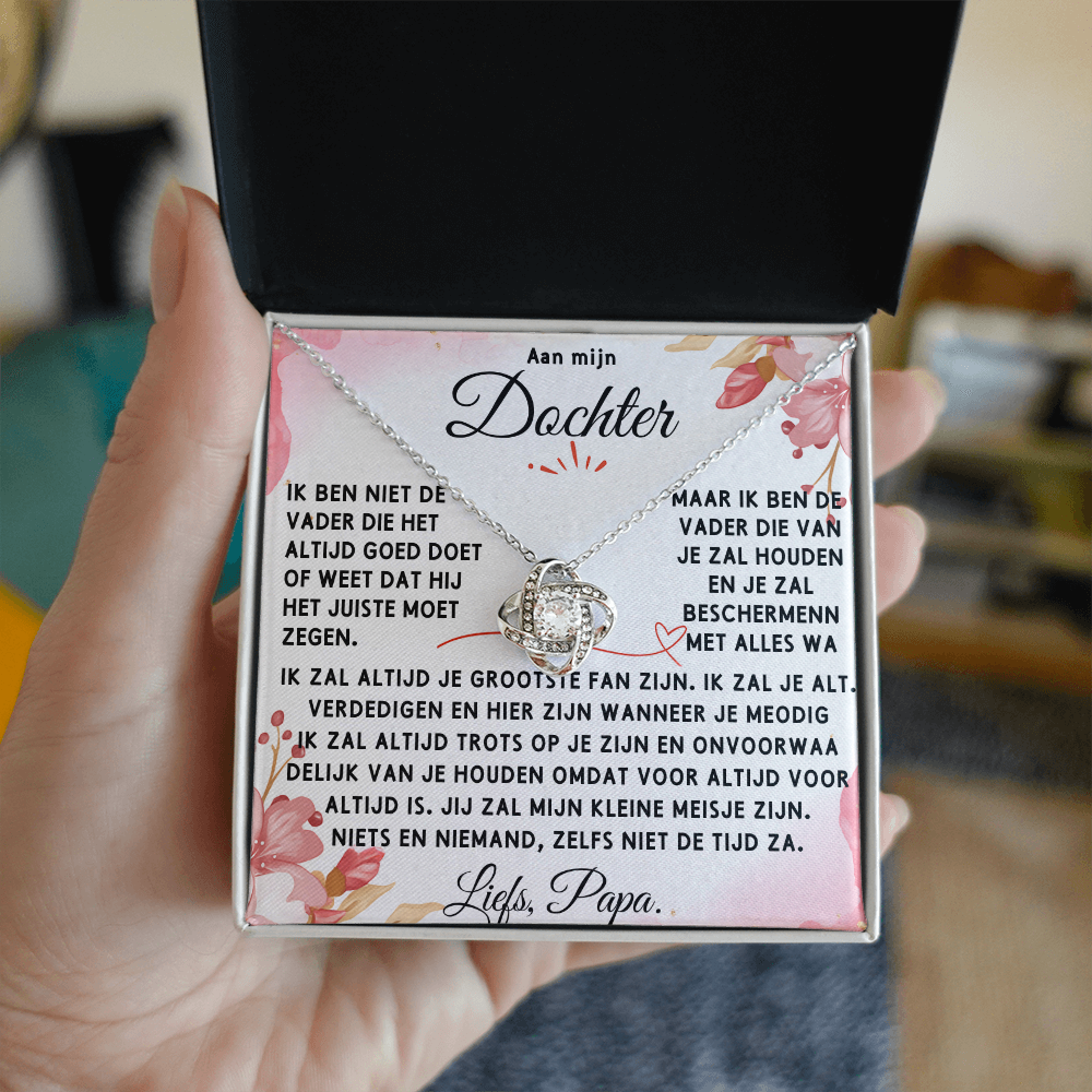 Aan mijn Dochter - Liefdesknoop Halsketting ShineOn Fulfillment