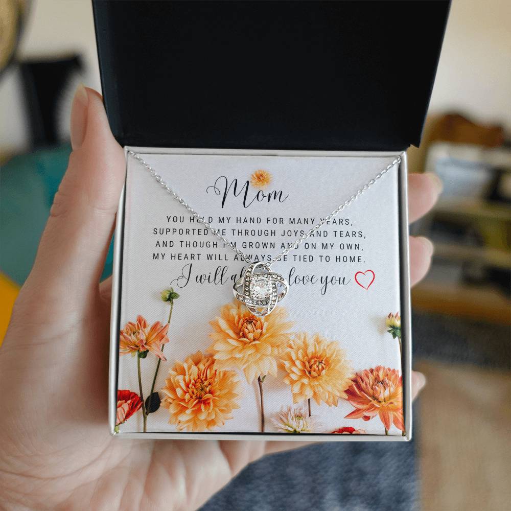To My Mom Love Knot Necklace - The Luxe Wrist
