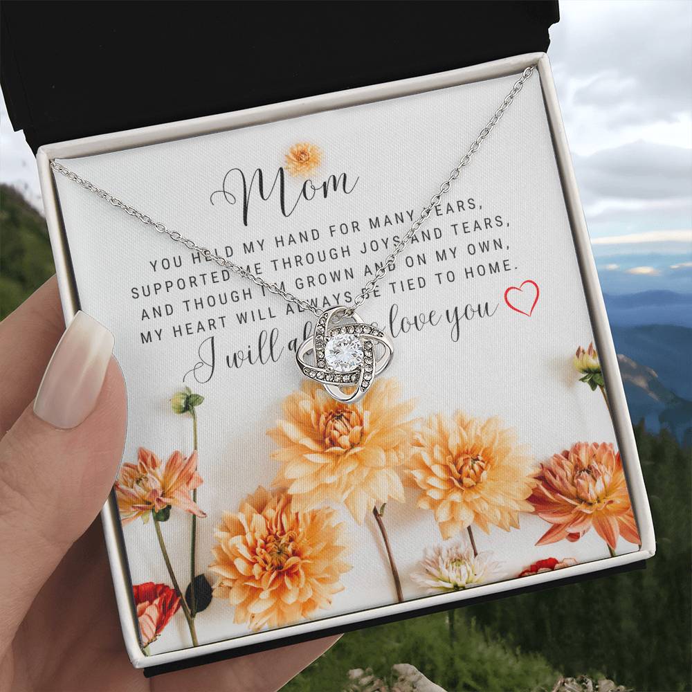 To My Mom Love Knot Necklace - The Luxe Wrist