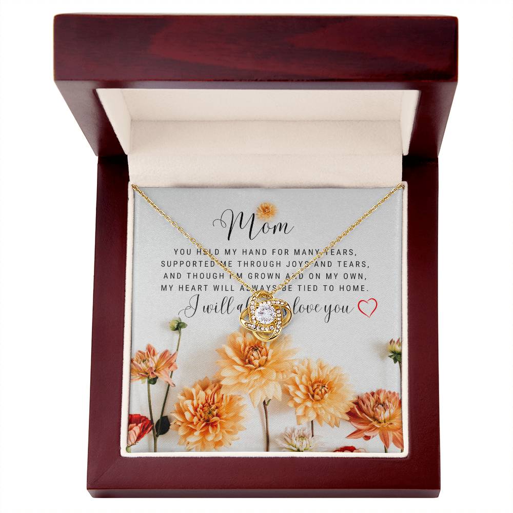To My Mom Love Knot Necklace - The Luxe Wrist