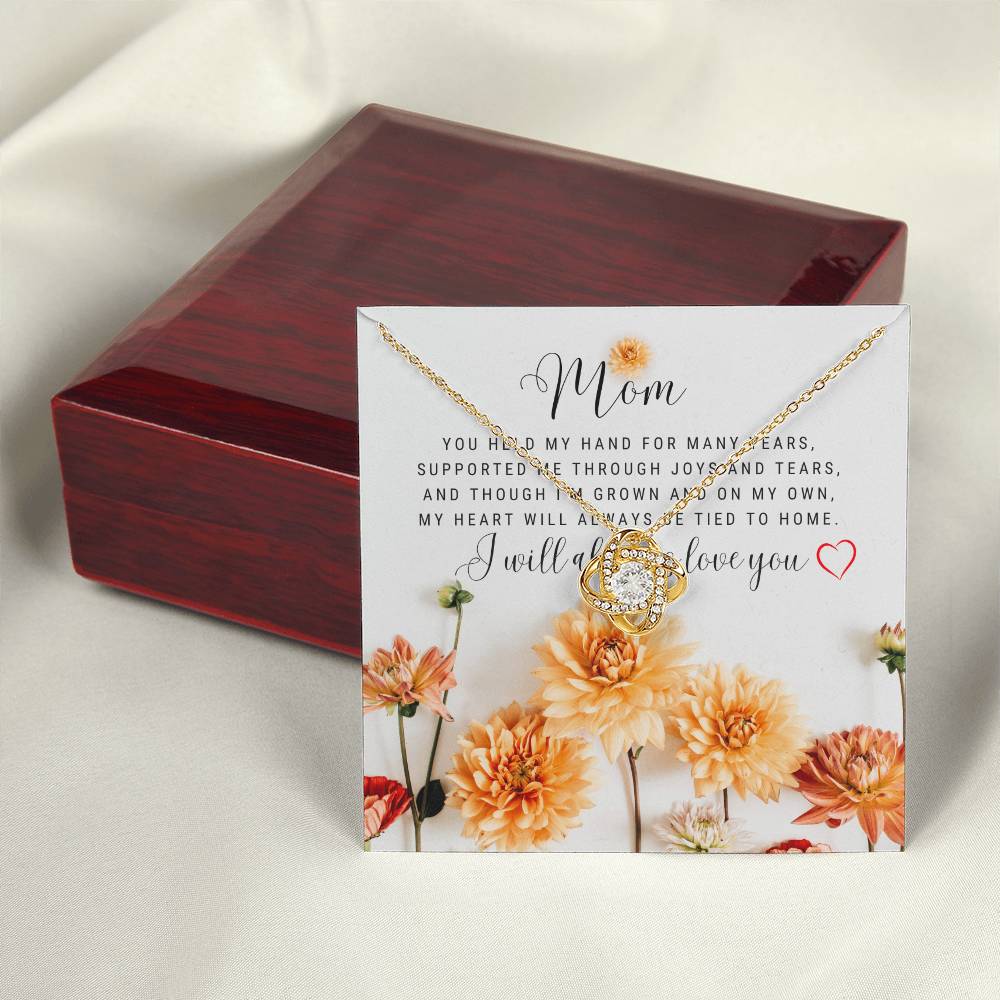 To My Mom Love Knot Necklace - The Luxe Wrist