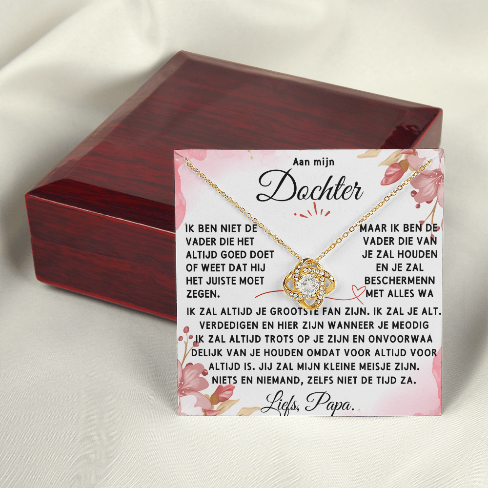 Aan mijn Dochter - Liefdesknoop Halsketting ShineOn Fulfillment