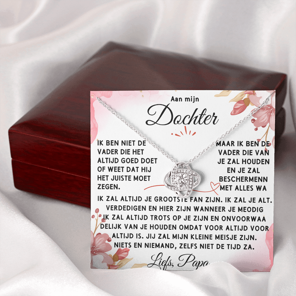Aan mijn Dochter - Liefdesknoop Halsketting ShineOn Fulfillment